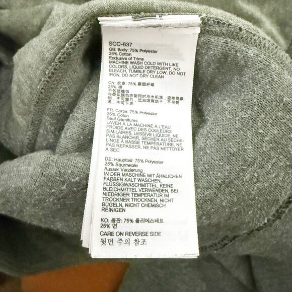 MARMOT | Roice Pullover Crocodile Heather Green Jacket Snap Sweatshirt | Small - Picture 7 of 7